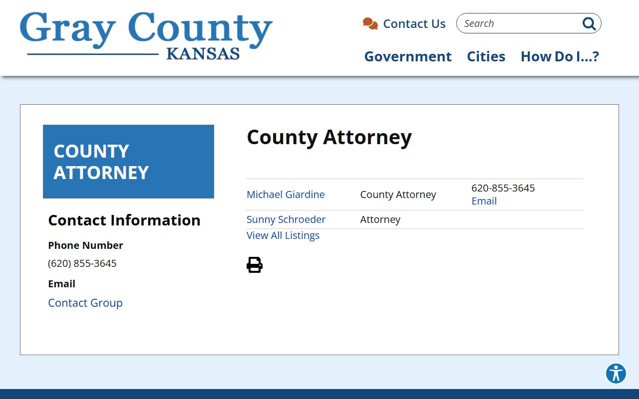 Gray County court records after arrest county attorney source
